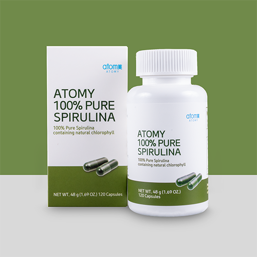 Atomy - Espirulina 100% Natural | Refuerza Tu Energía y Depura Tu Organismo | 120 Cápsulas