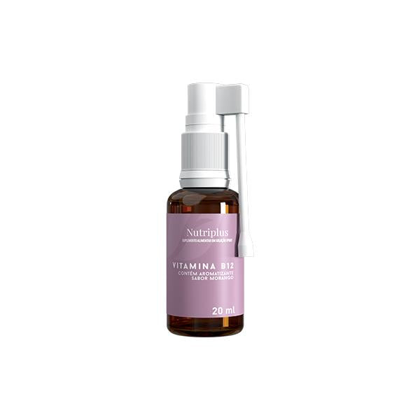 Nutriplus - Vitamina B12 Sabor a Fresa – Energía, Inmunidad y Bienestar Diario | 20 ml