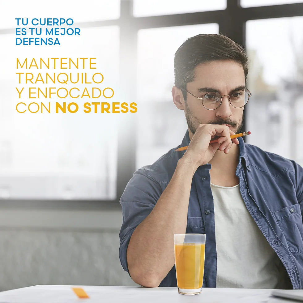 NO STRESS – Bebida sabor Durazno Mandarina (28 x 5 g)