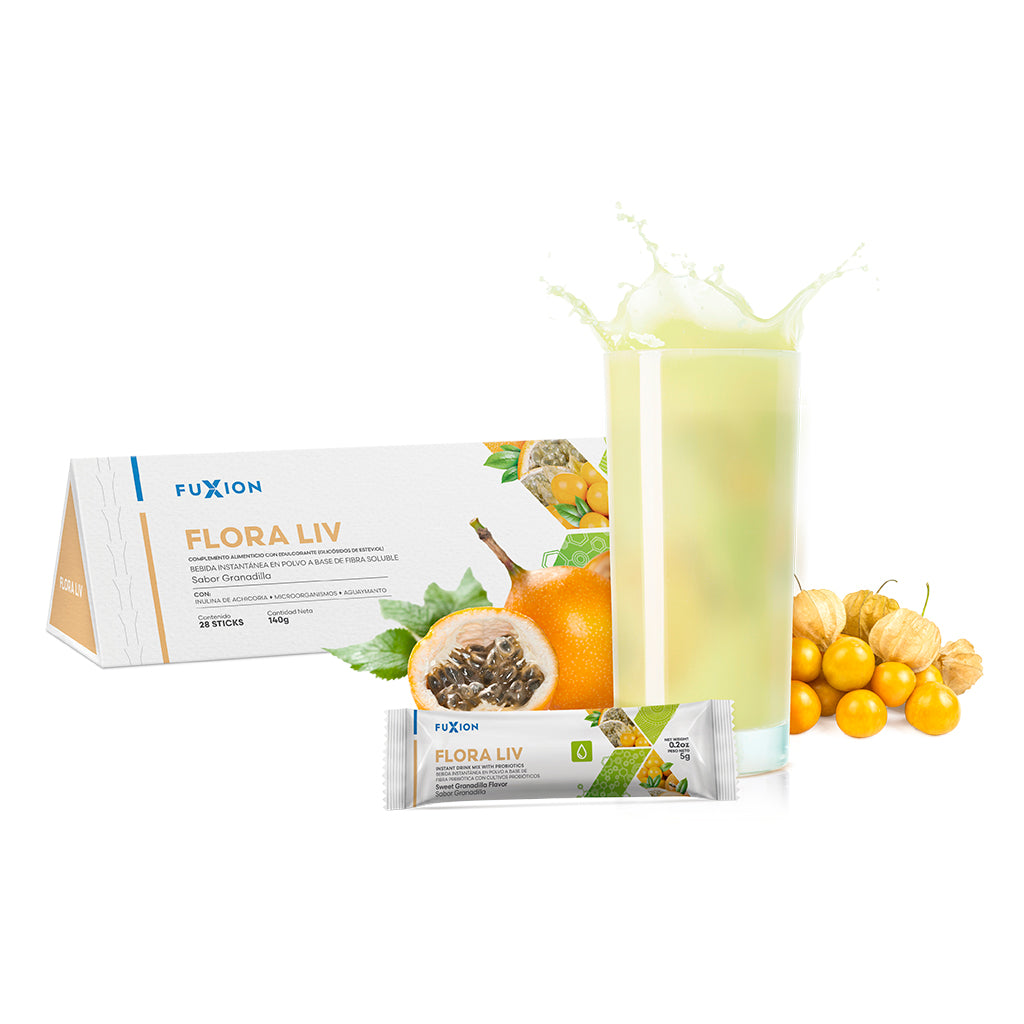 FLORA LIV – Bebida sabor Granadilla (Caja 28 x 5 g)