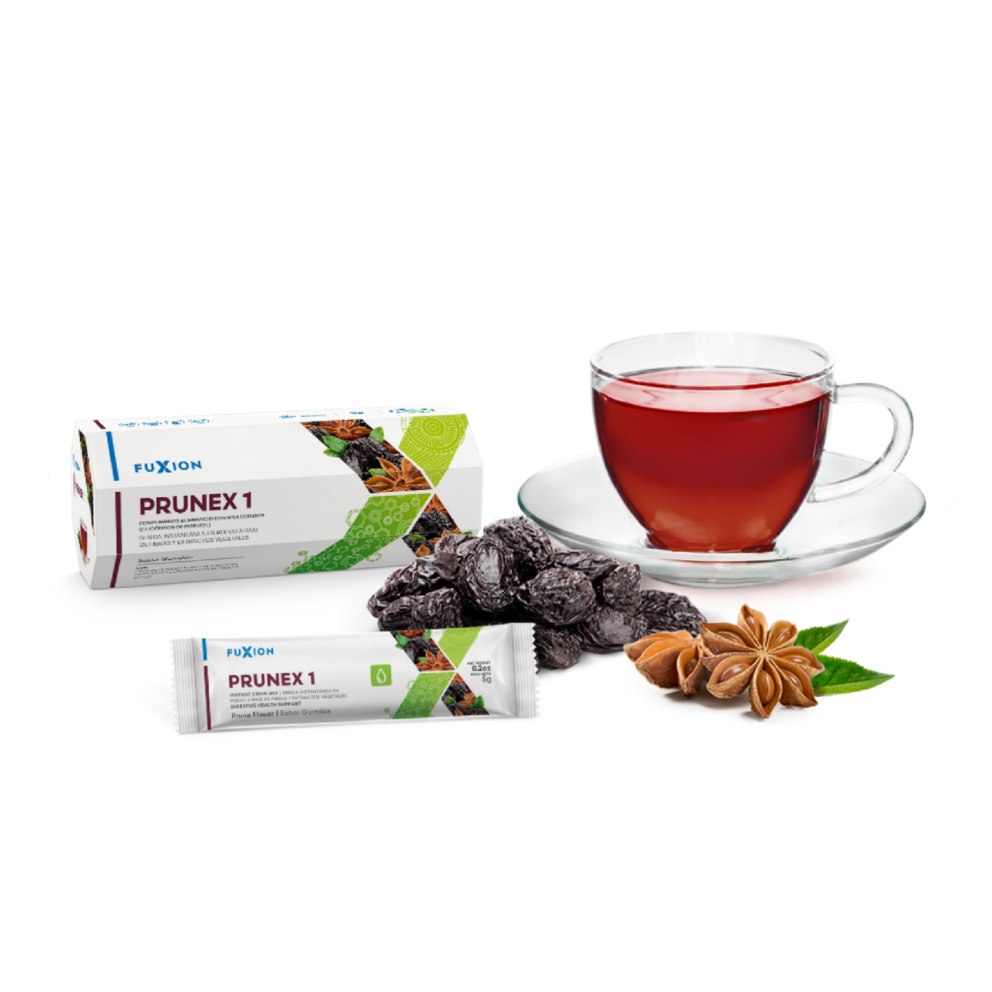 PRUNEX 1 – Té sabor Guindón (Caja 7 x 5 g)