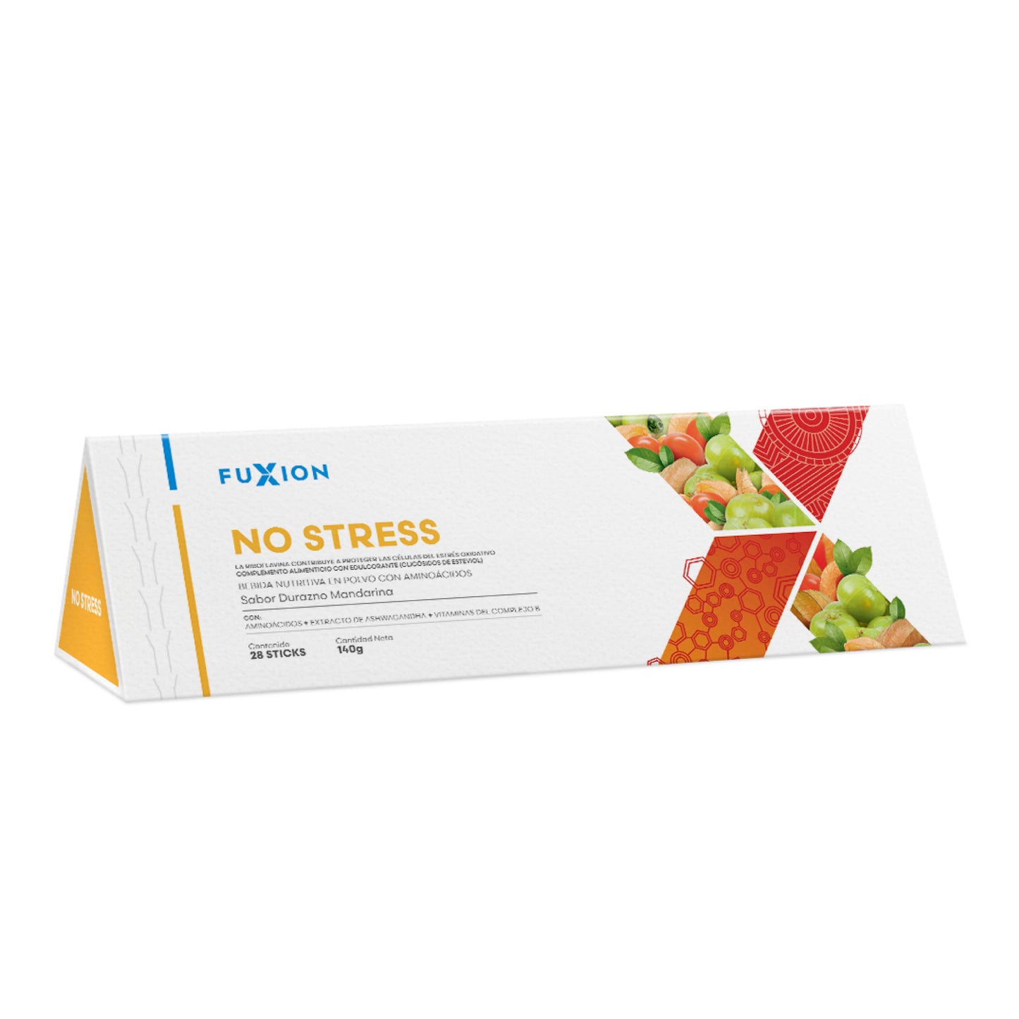NO STRESS – Bebida sabor Durazno Mandarina (28 x 5 g)