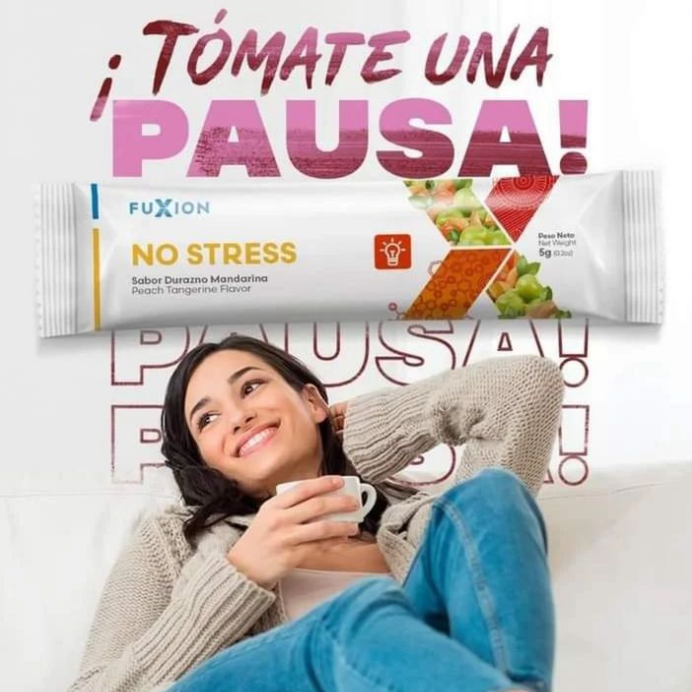 NO STRESS – Bebida sabor Durazno Mandarina (28 x 5 g)