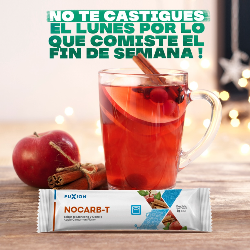 NOCARB-T – Té sabor Manzana y Canela (Caja 7 x 5 g)