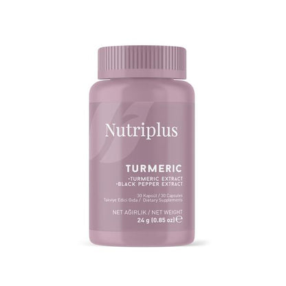 Nutriplus - Turmeric – Suplemento Alimenticio (30 cápsulas)