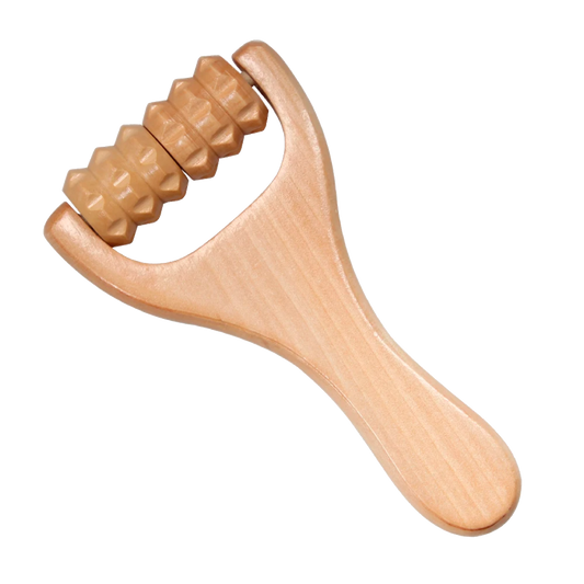 Rodillo de Madera para Masaje Terapéutico y Muscular – Herramienta Ergonómica de Bienestar