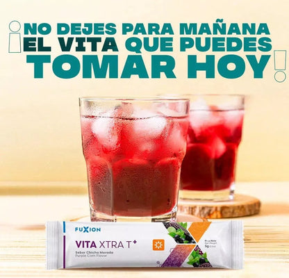 VITA XTRA T - Bebida sabor Chicha Morada (Caja 28 x 5 g)