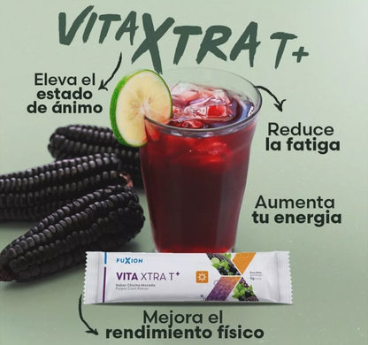 VITA XTRA T - Bebida sabor Chicha Morada (Caja 28 x 5 g)