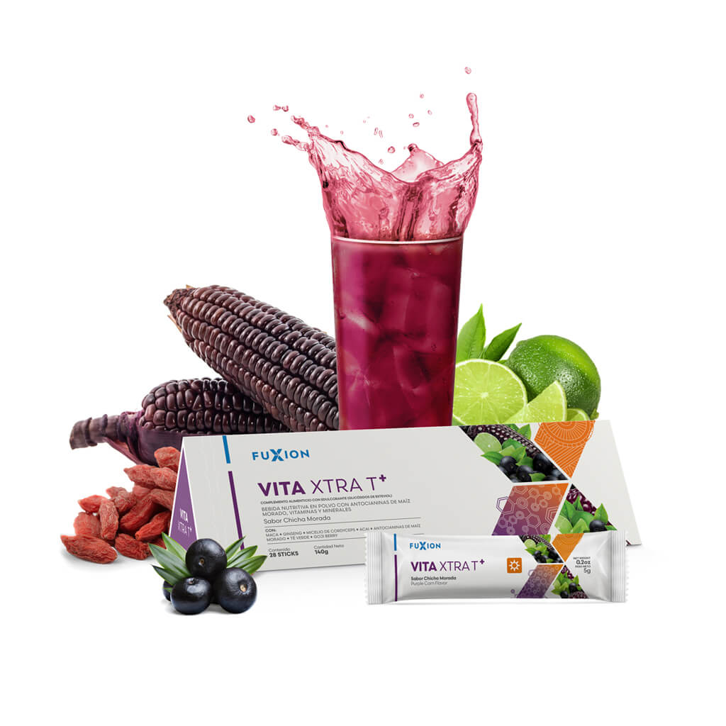 VITA XTRA T - Bebida sabor Chicha Morada (Caja 28 x 5 g)