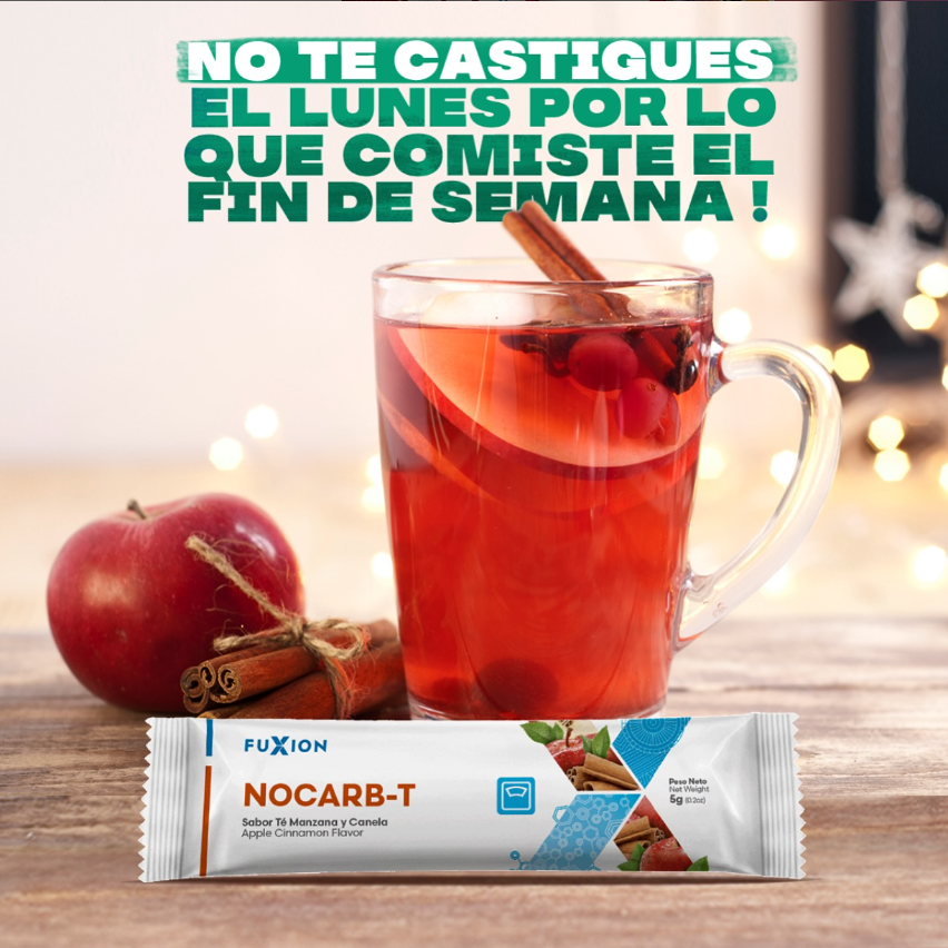 NOCARB-T – Té sabor Manzana y Canela (Caja 28 x 5 g)