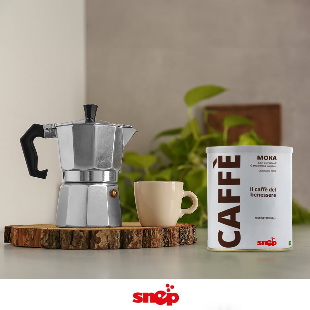 SNEP - Café Molido para Moka con Ganoderma | Energía Natural y Bienestar | 250g
