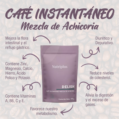 Delish – Café Instantáneo Mezcla de Achicoria