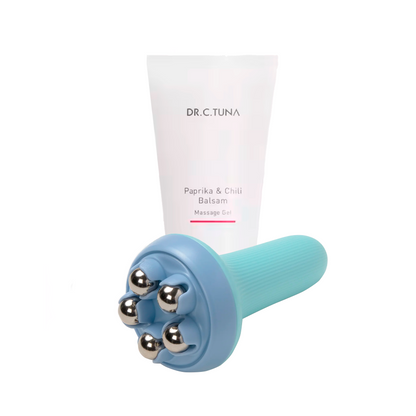 Pack Gel de Masaje Paprika & Chili + Masajeador - Relaja y energiza tu cuerpo después de un largo día - Dr. C. Tuna (Copia)